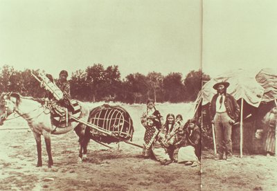 Cheyenne Indians on the Move, 1878 by American Photographer